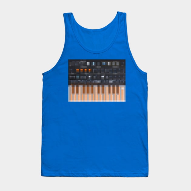 MicroFreak Synth Pixelart Design Tank Top by DankFutura